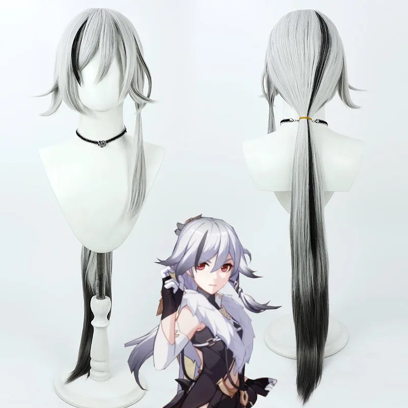 Honkai Impact 3rd Fu Hua Cosplay Wig Mix White Black ON1027