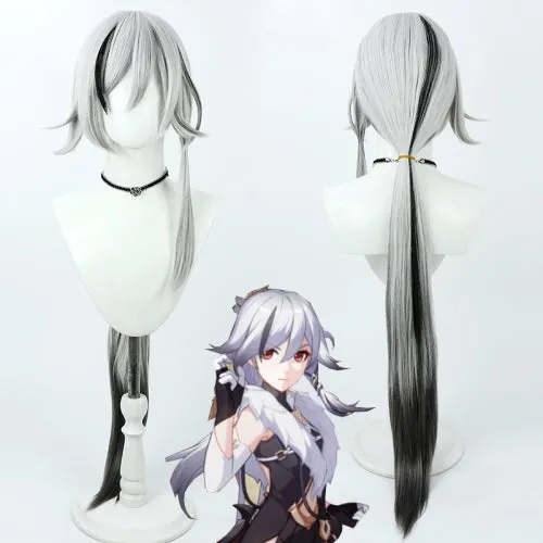 Honkai Impact 3rd Fu Hua Cosplay Wig Mix White Black ON1027