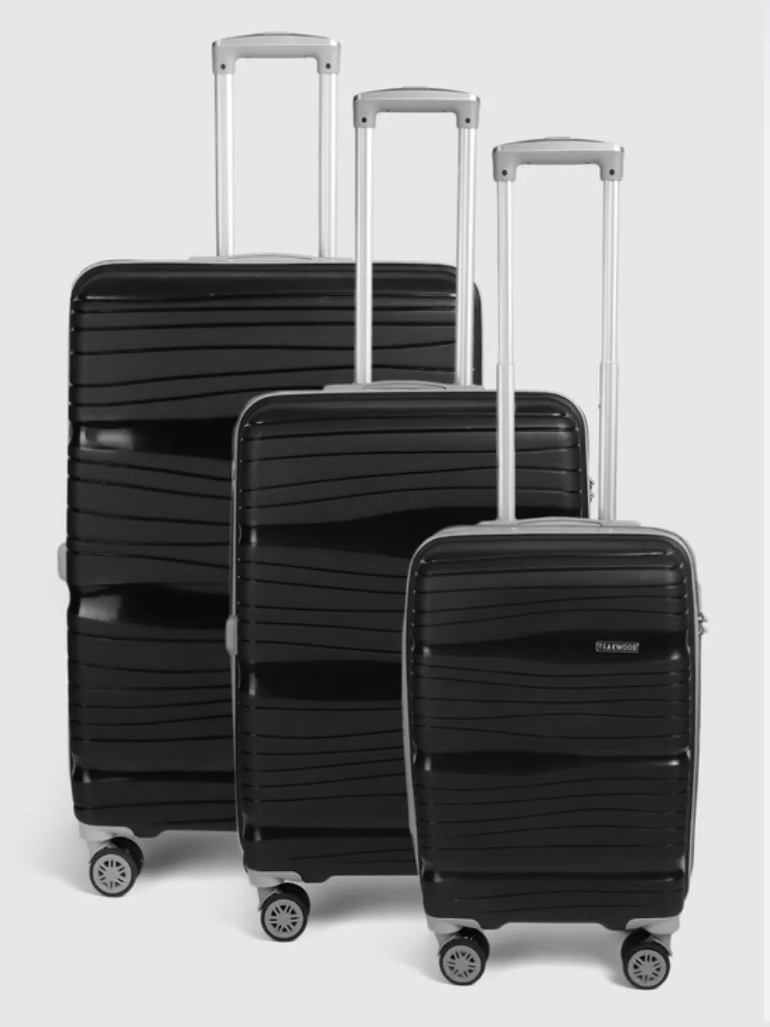 Iris  Textured 360 Degree Rotation Hard-Sided Trolley Bags