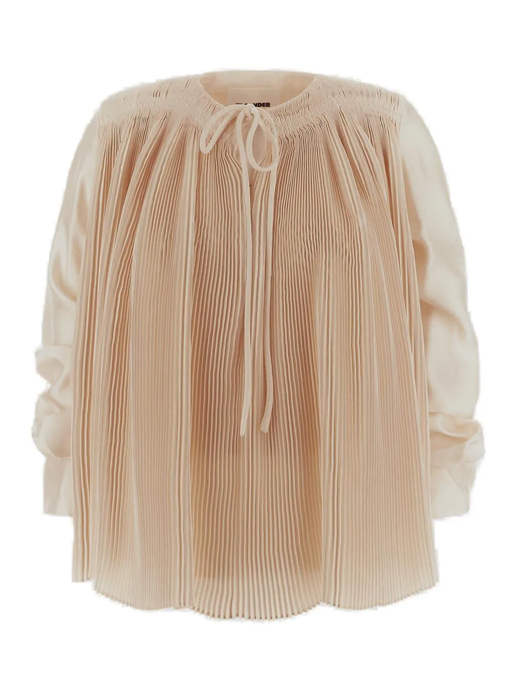 Jil Sander Flared Hem Pleated Shirt