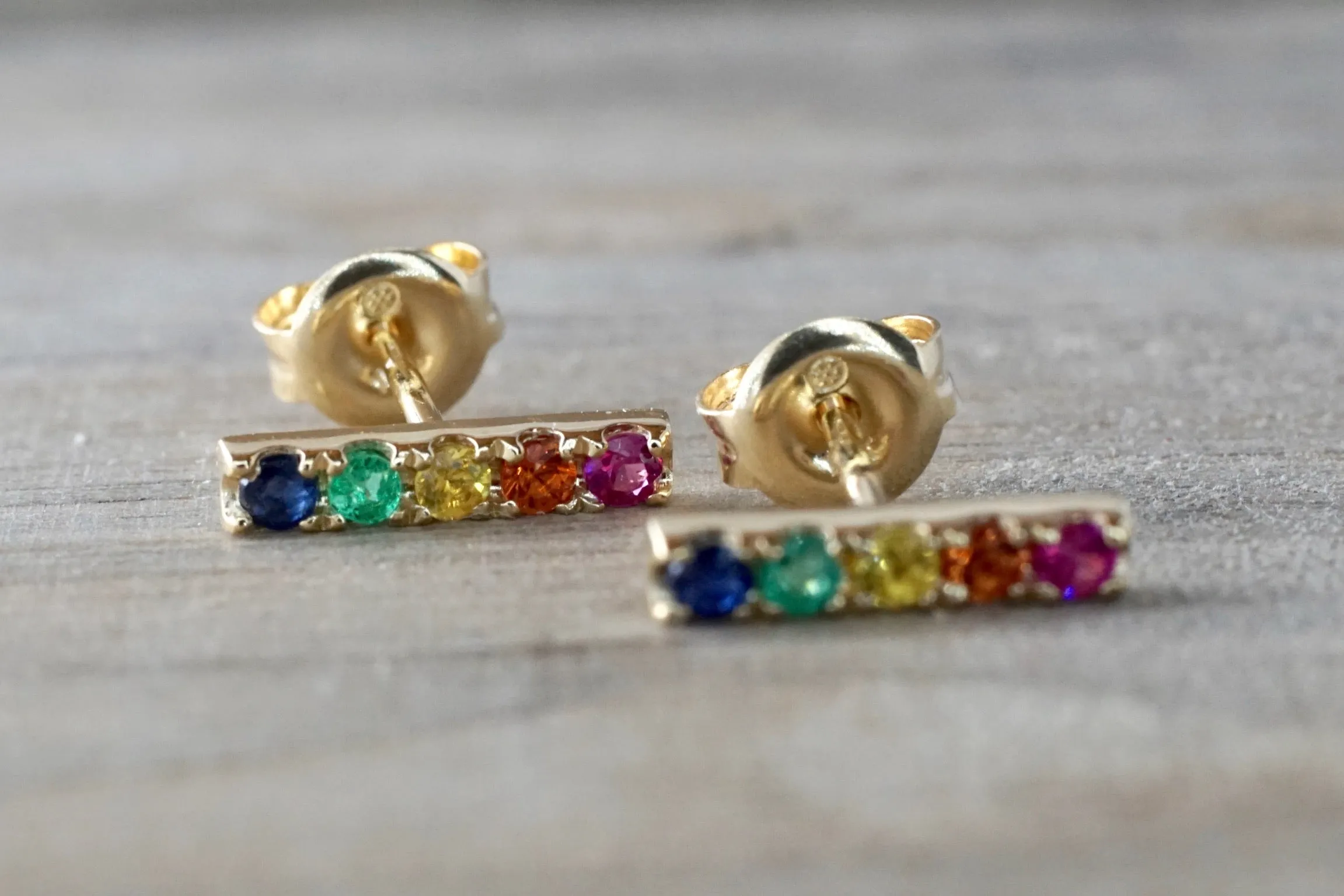 Joy Sapphire Bar Earrings