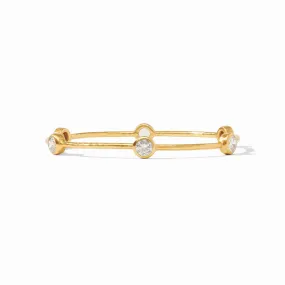 Julie Vos | Milano Bangle with CZ Crystals in Gold