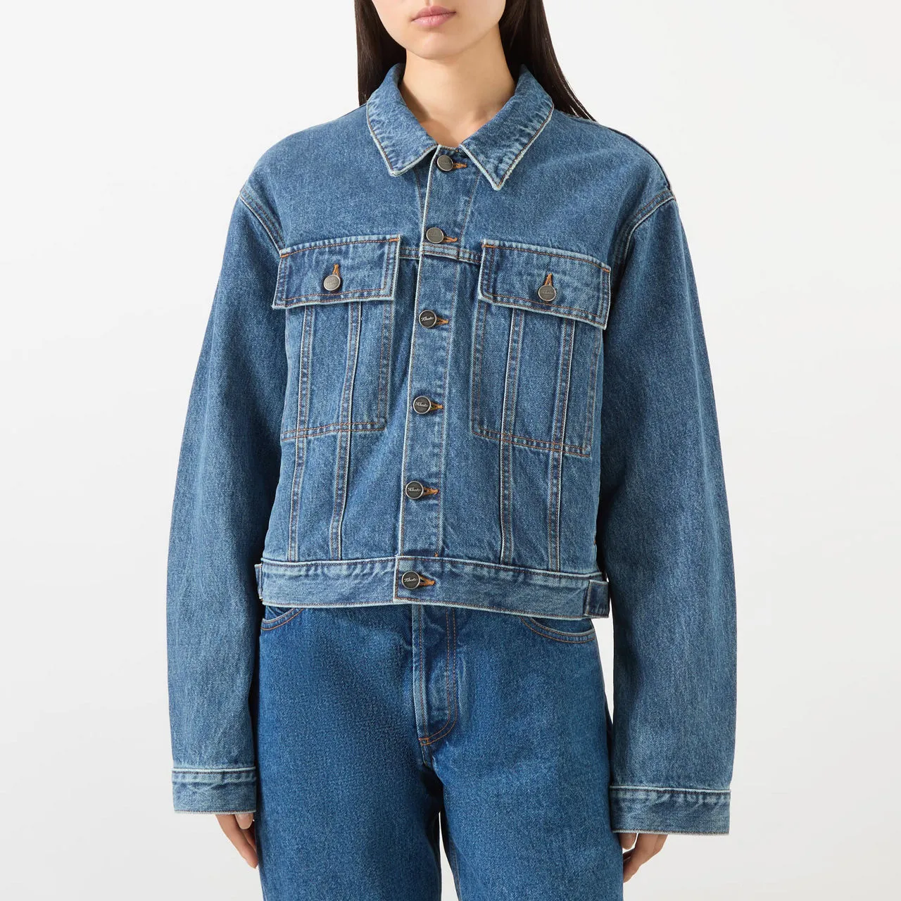 KHAITE Saunder Denim Jacket - Denim