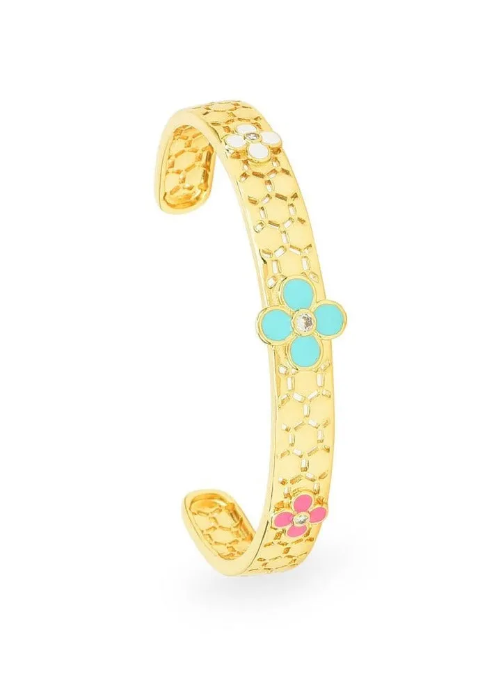 Klissaa Clover Cuff Bangle