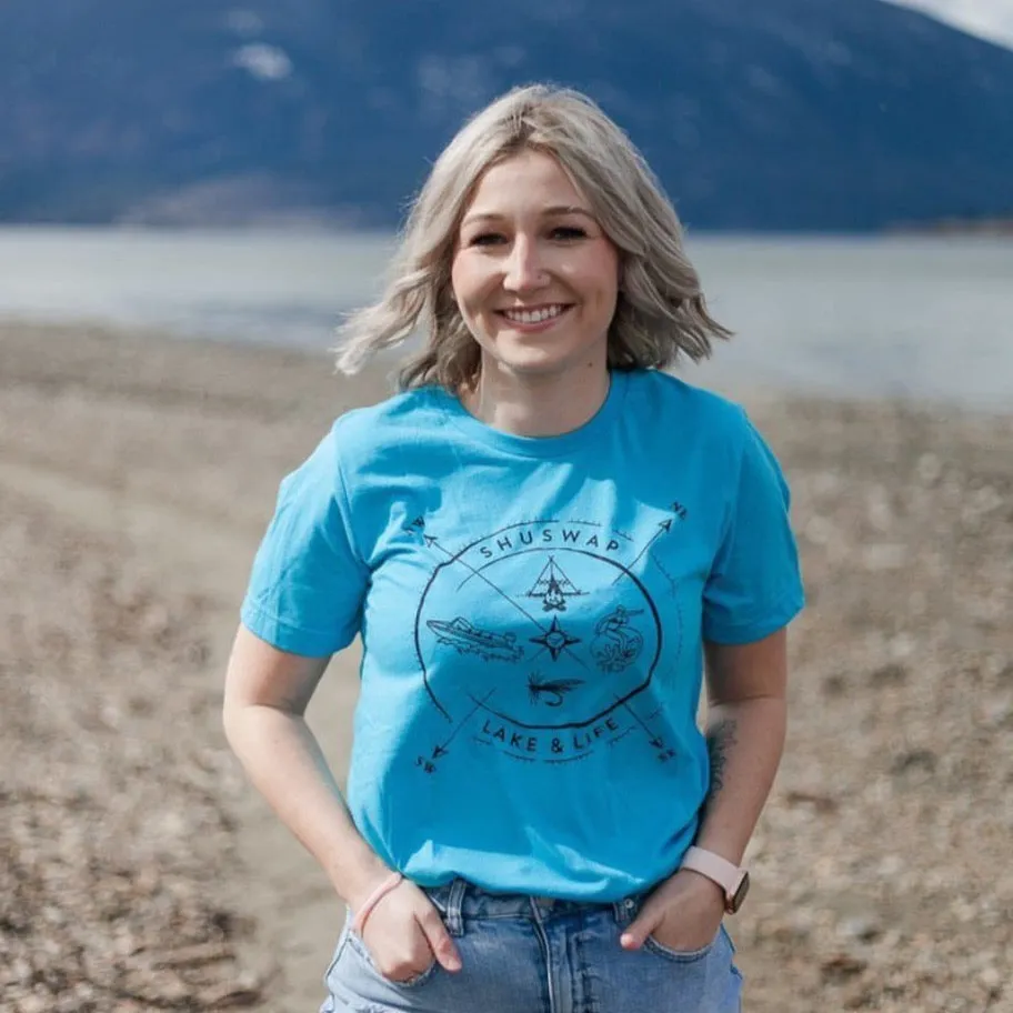 Lake & Life -  Shuswap Summer Compass Unisex Tee