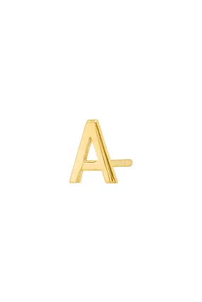 Large Initial Earring