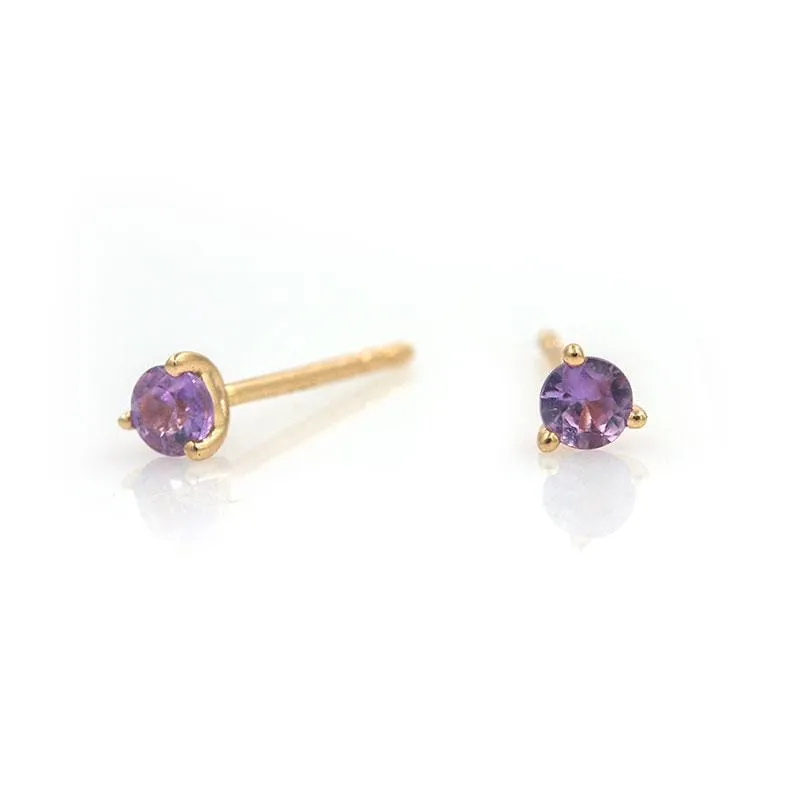 Lavender Sapphire Studs