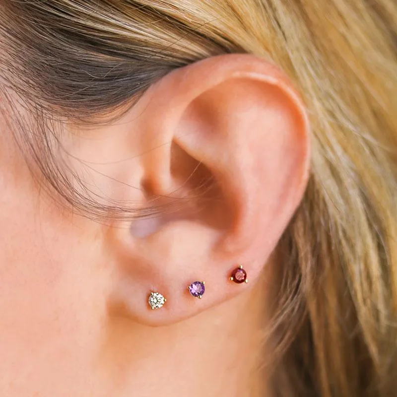 Lavender Sapphire Studs