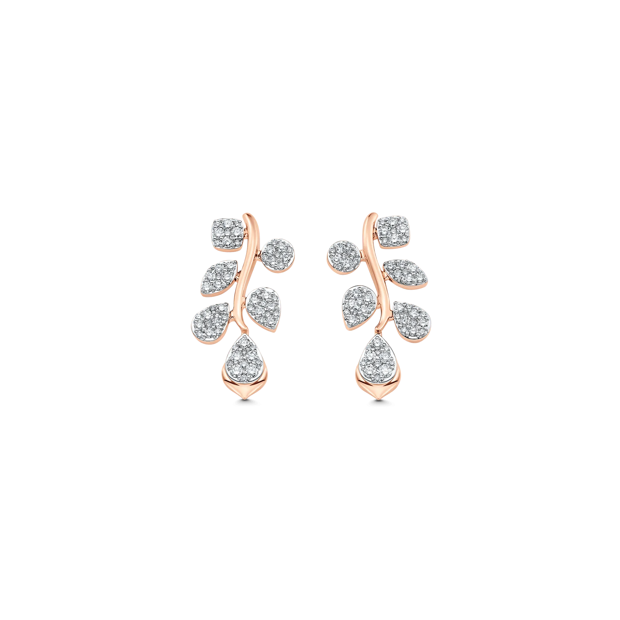 Lierre Gold and Diamond Reverie Cluster Drop Earring