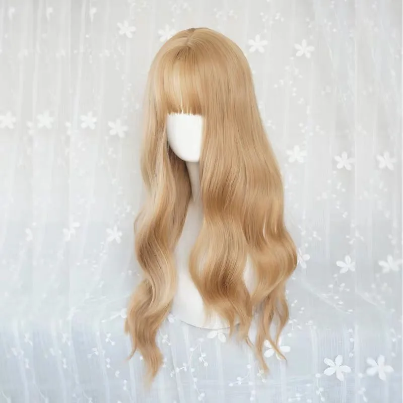 LISA GOLDEN LONG CURLY WIG BY90028