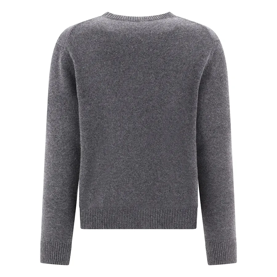 LOEWE  |Crew Neck Wool Fine Gauge Long Sleeves Plain Logo Asymmetry