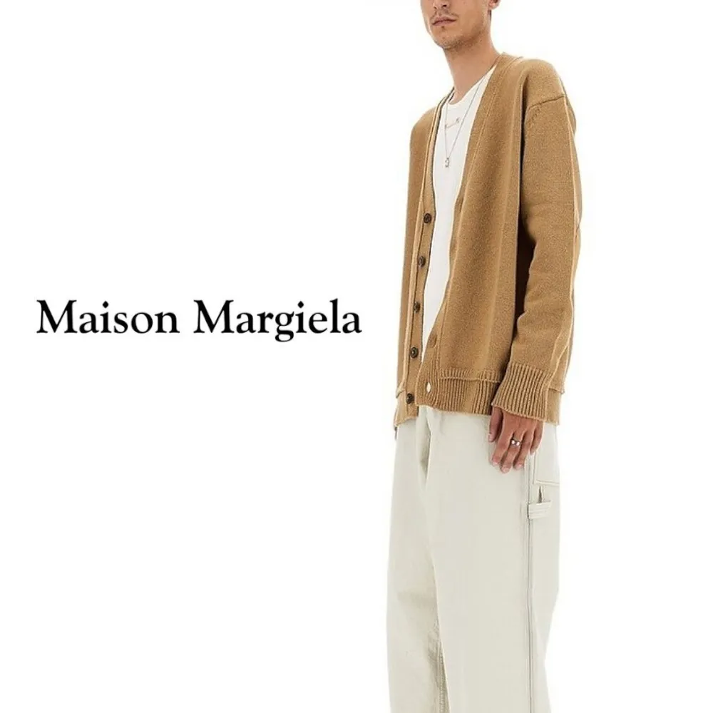 Maison Margiela  |Wool Linen Blended Fabrics Fine Gauge Plain Cotton Designers