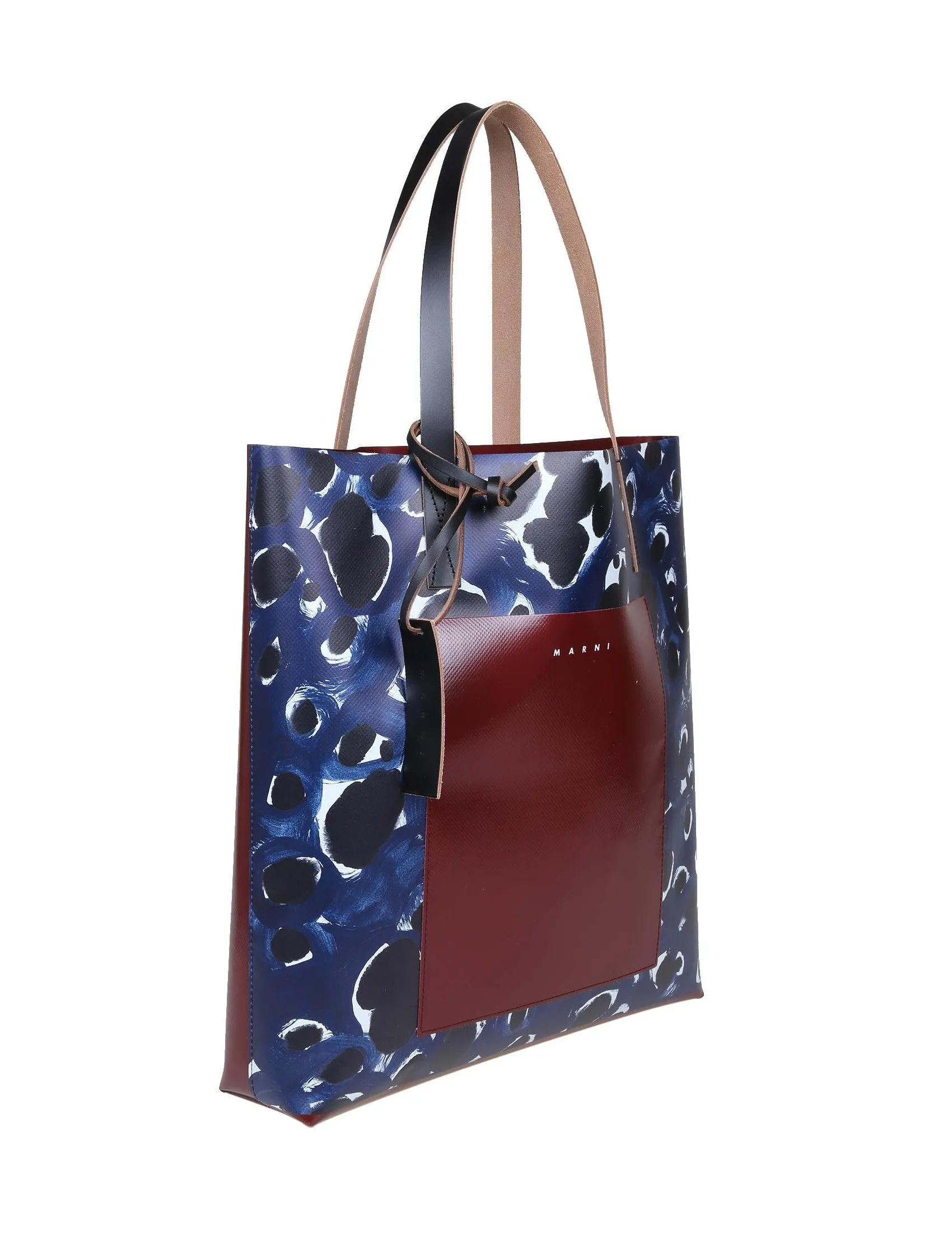 Marni Logo Printed Shopping Bag