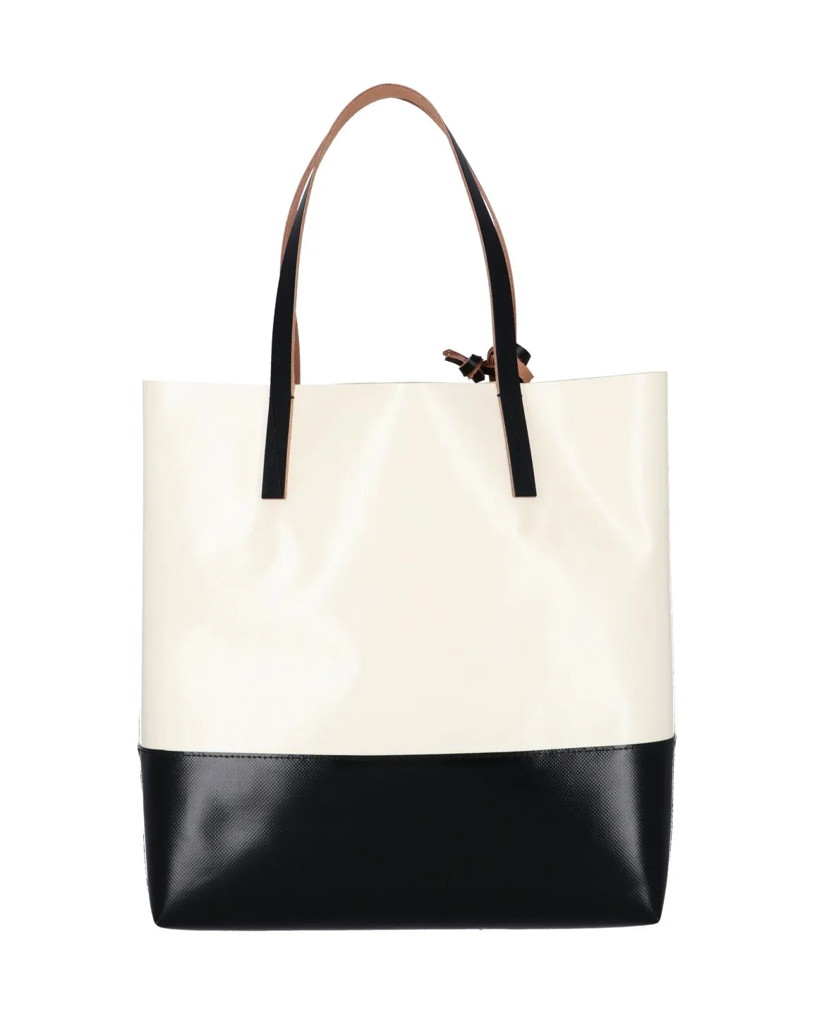 Marni Logo Printed Two-Tone Tote Bag