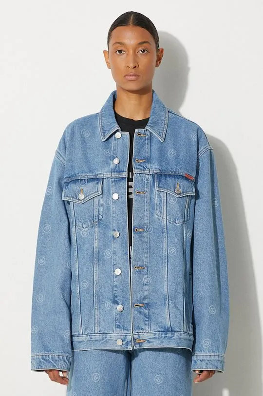 Martine Rose denim jacket Oversized Denim Jacket women's blue color 201WD05508