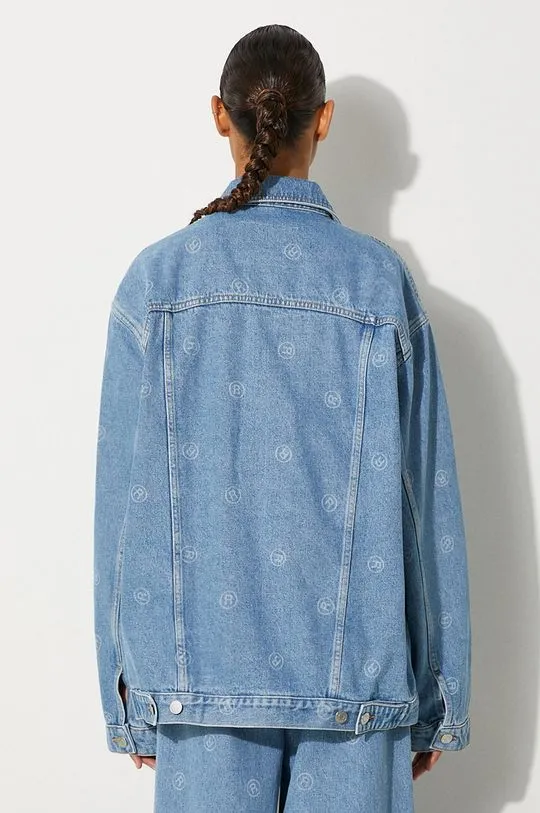 Martine Rose denim jacket Oversized Denim Jacket women's blue color 201WD05508