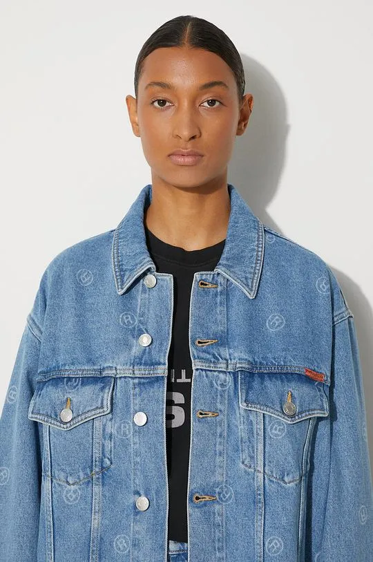 Martine Rose denim jacket Oversized Denim Jacket women's blue color 201WD05508