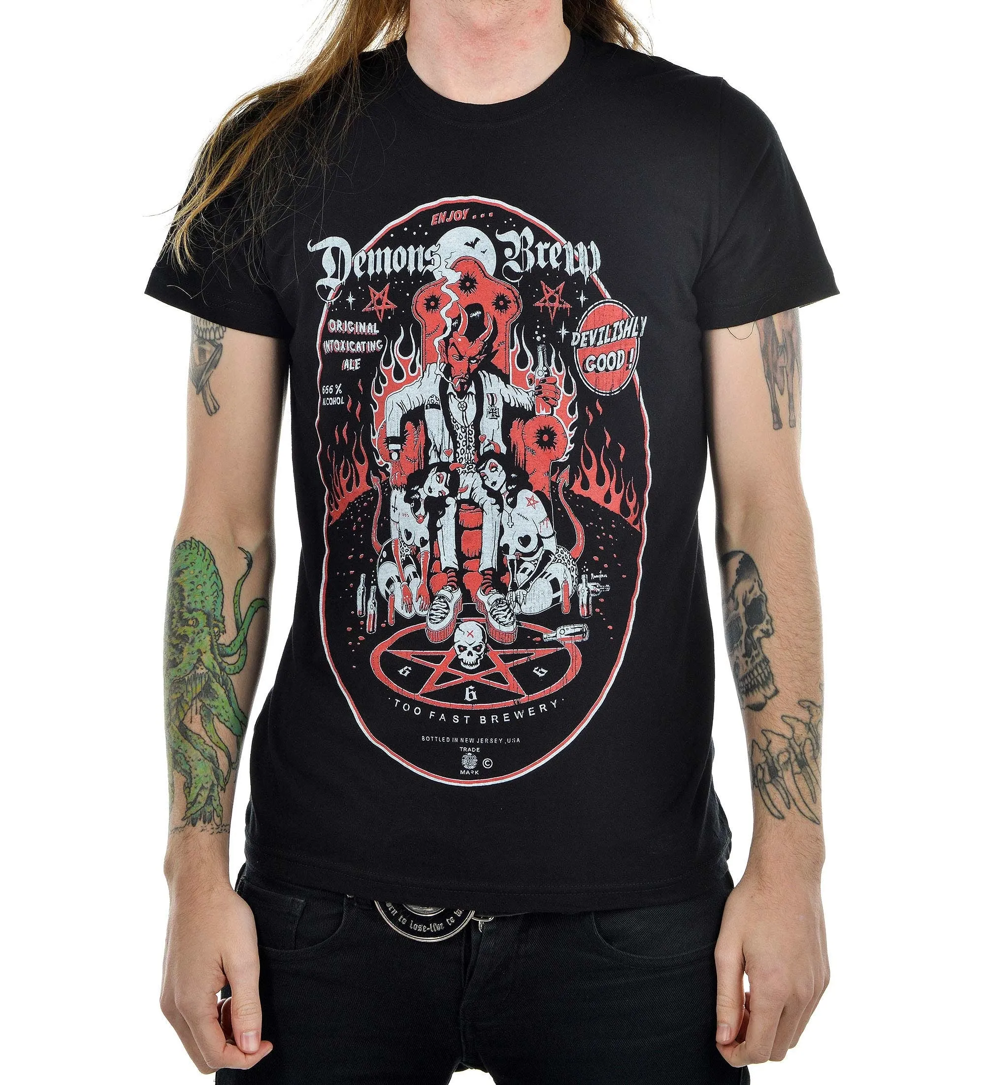 Men's black t-shirt Demon Brew