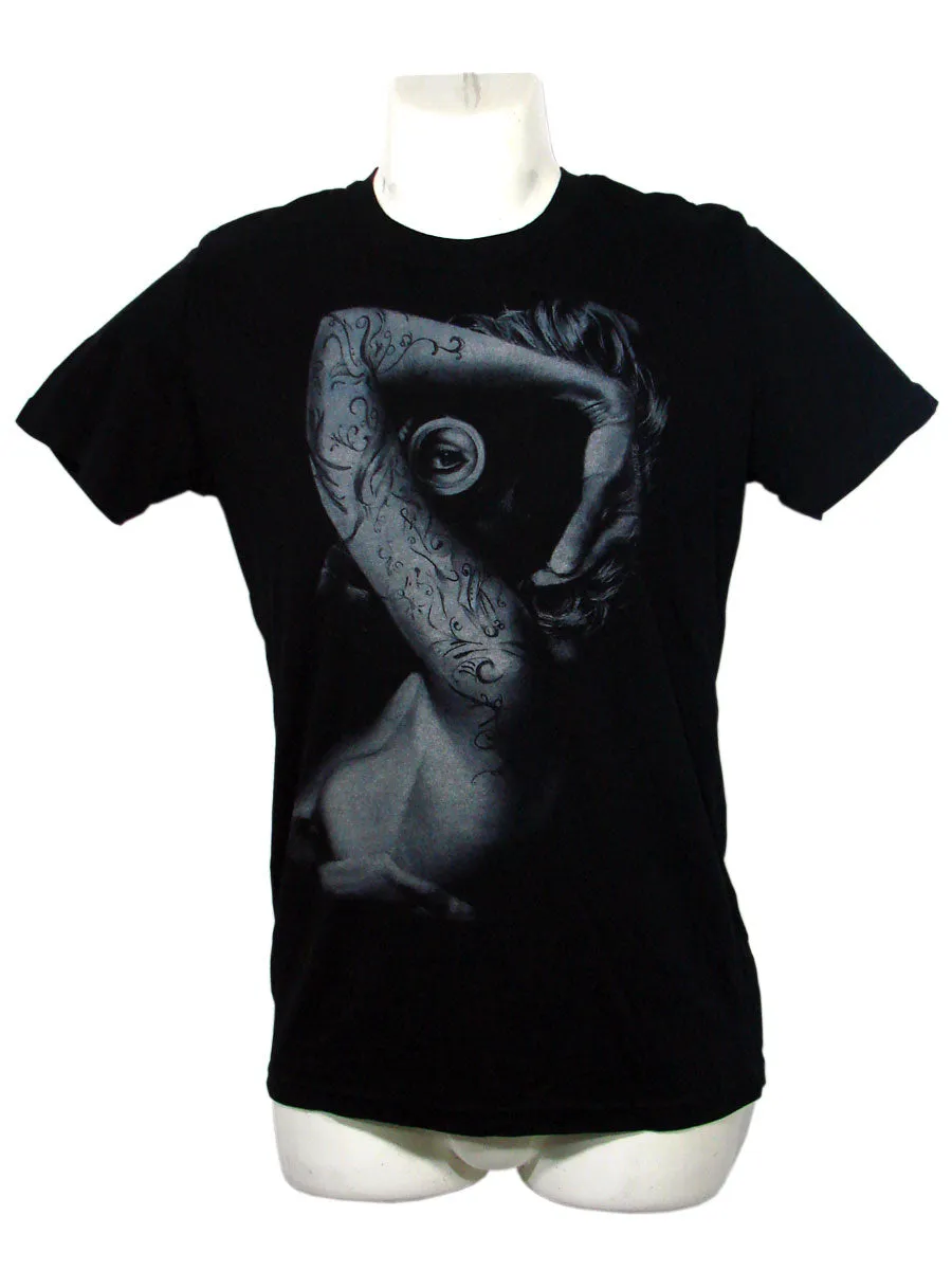 Men's Black T-Shirt Masked