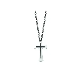 Men's Steel Cross Pendant