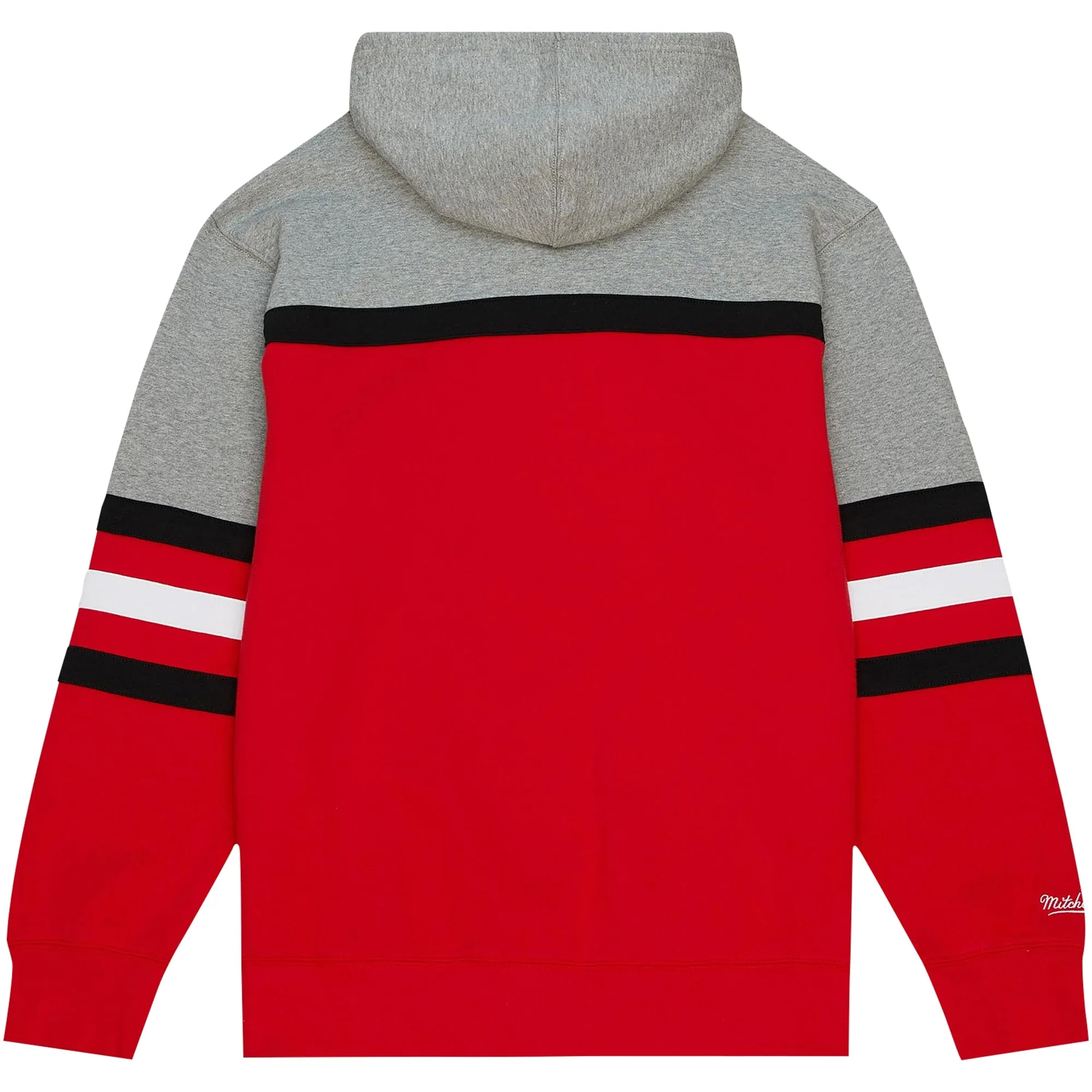 Men's Mitchell & Ness Red Georgia Bulldogs Head Coach Pullover Hoodie