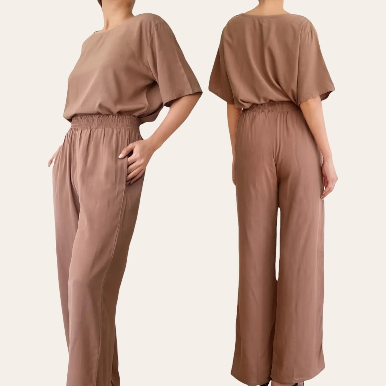 MILLIE Woven Boxy Top and Pants Set