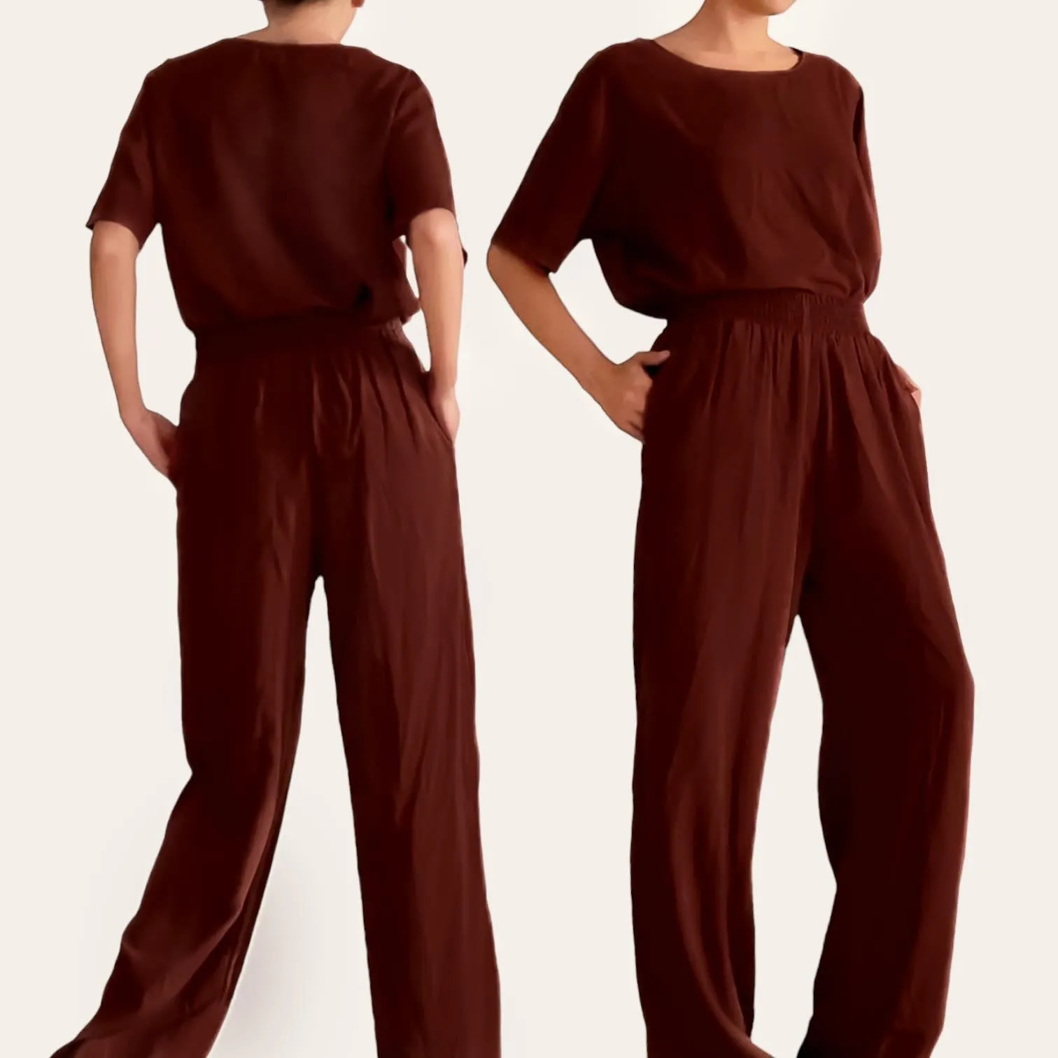 MILLIE Woven Boxy Top and Pants Set