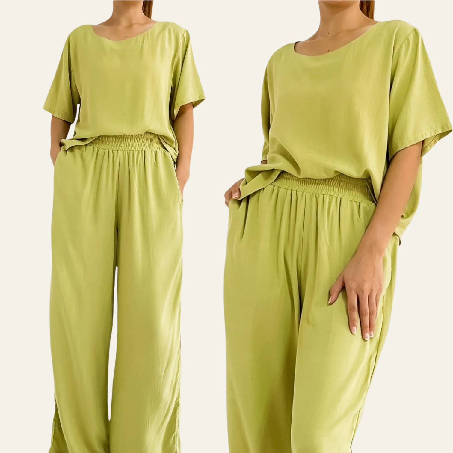 MILLIE Woven Boxy Top and Pants Set