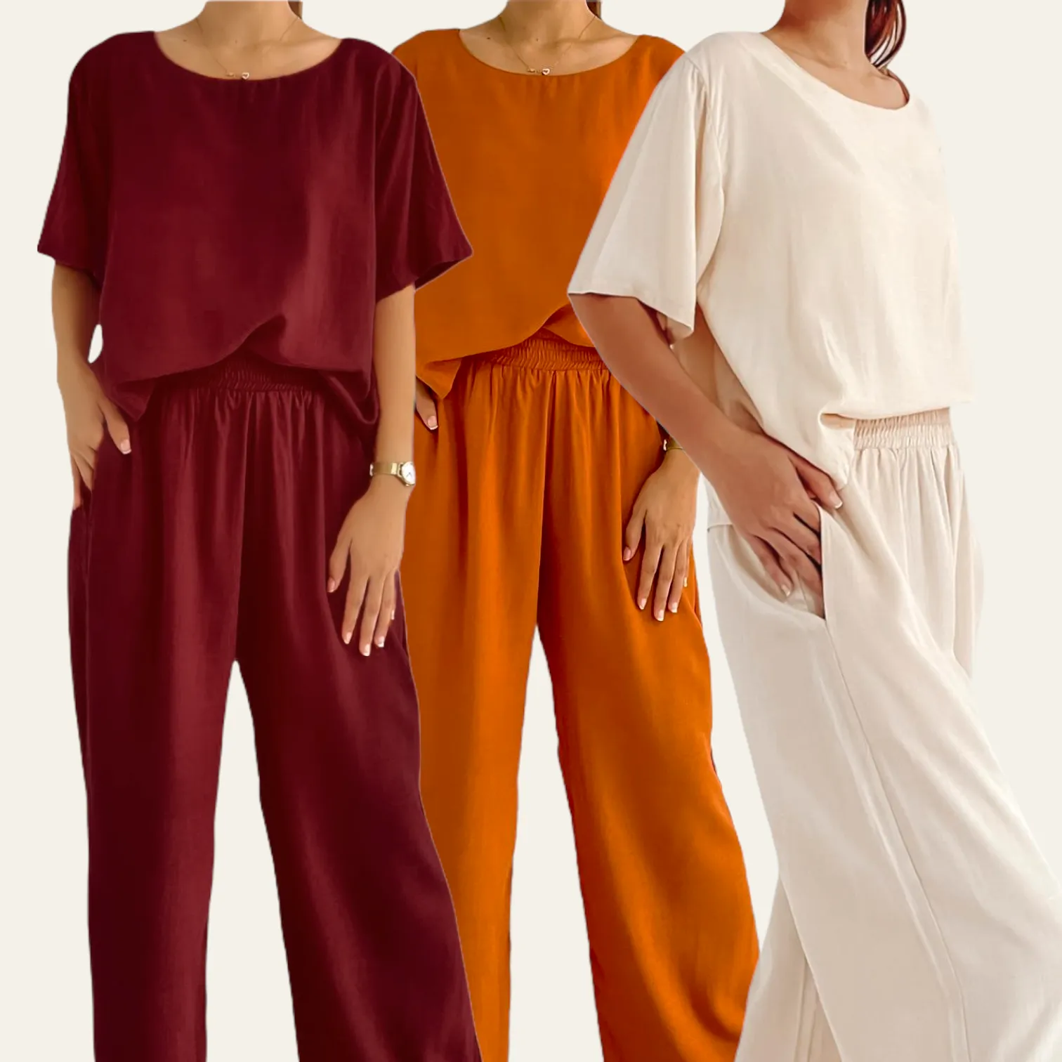 MILLIE Woven Boxy Top and Pants Set