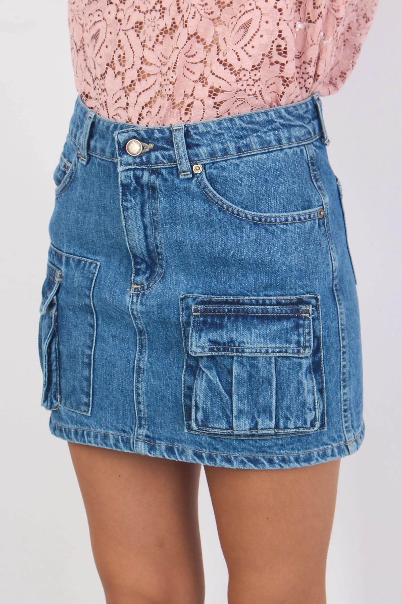 Minigonna Denim Tasconi Denim Medio