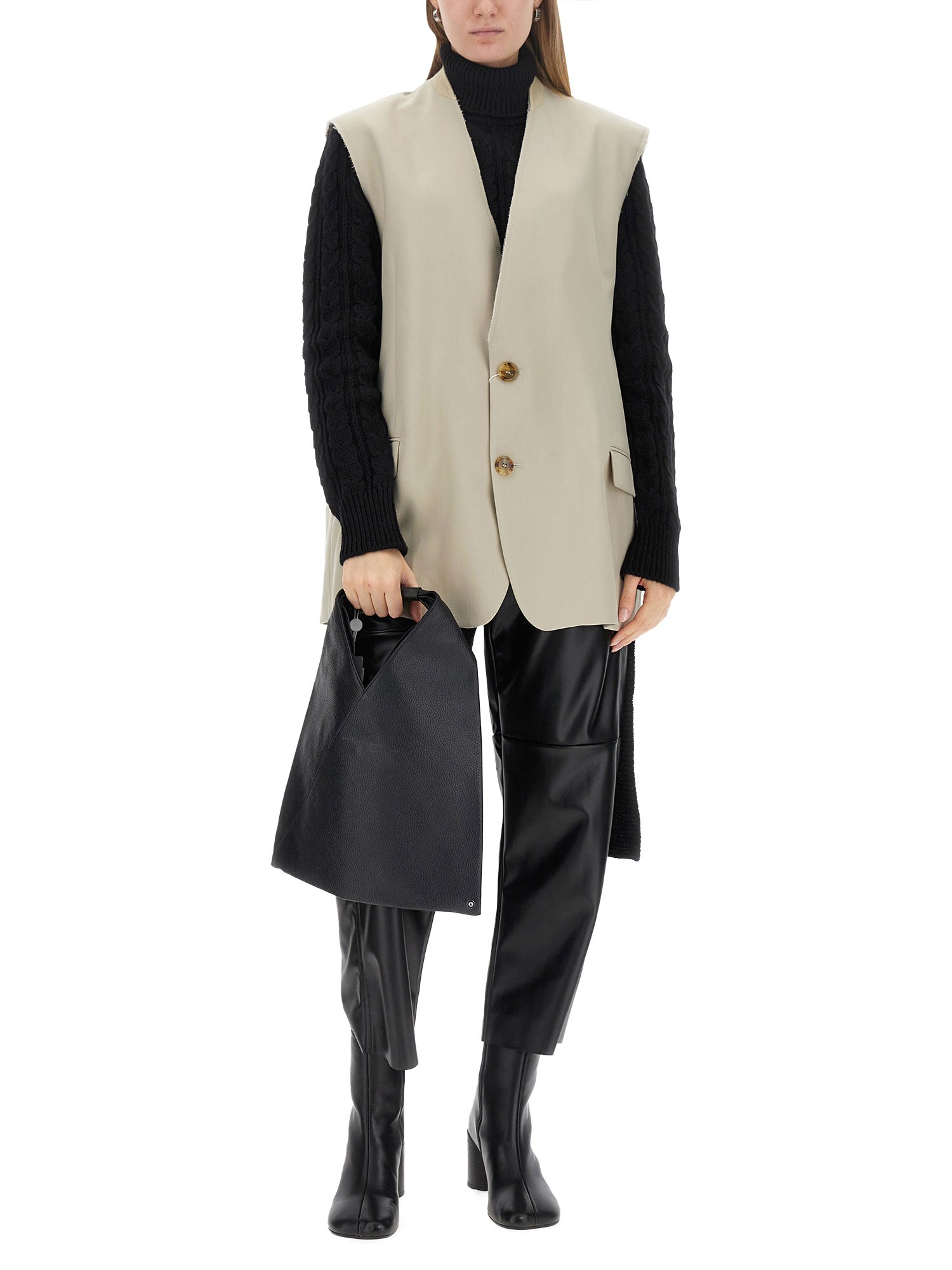 MM6 MAISON MARGIELA    SINGLE-BREASTED WOOL TAILORING VEST