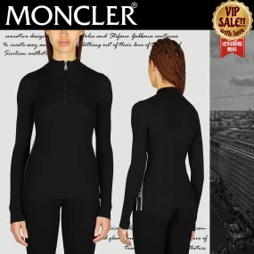 MONCLER  |Casual Style Wool Street Style Long Sleeves Elegant Style