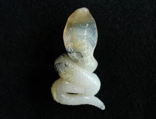 Mysterious Auspicious Jade Snake Carving #8