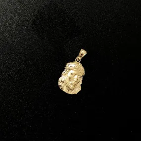 Nano Jesus Piece Pendant 10K Yellow Gold Pendant