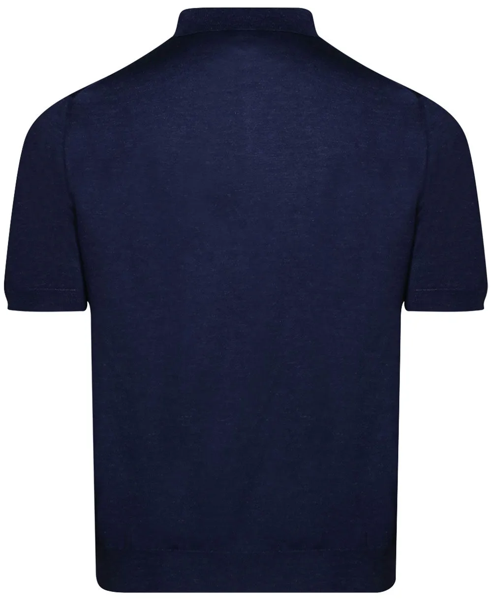 Navy Blue Short Sleeve Polo