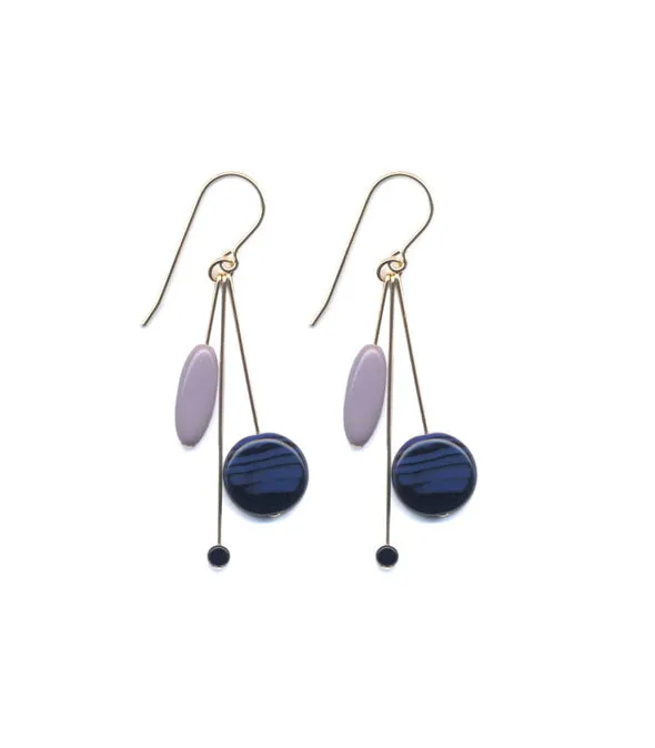 NAVY/LAV EARRING