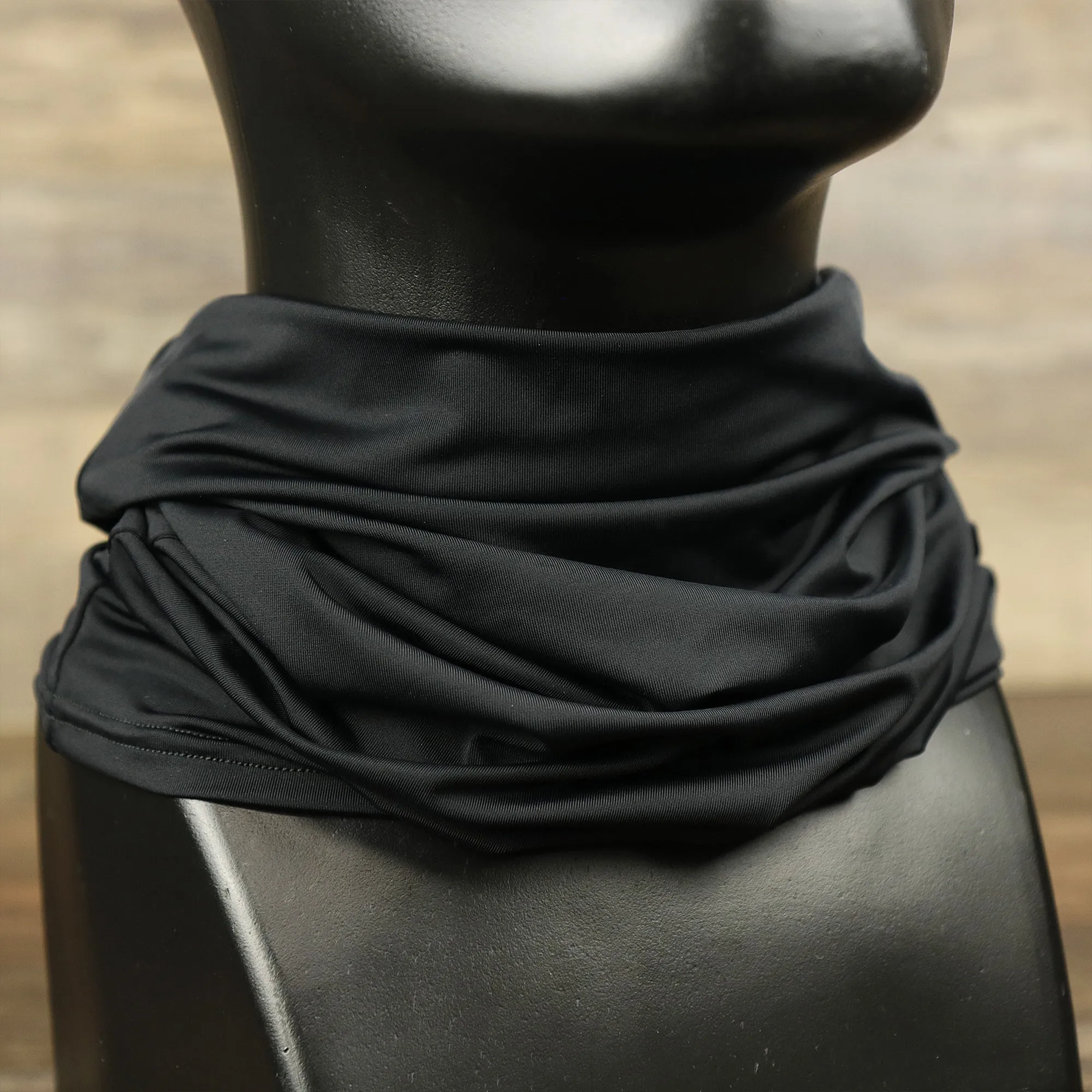 Neck Gaiter Face Cover | Black Gray Face Cover