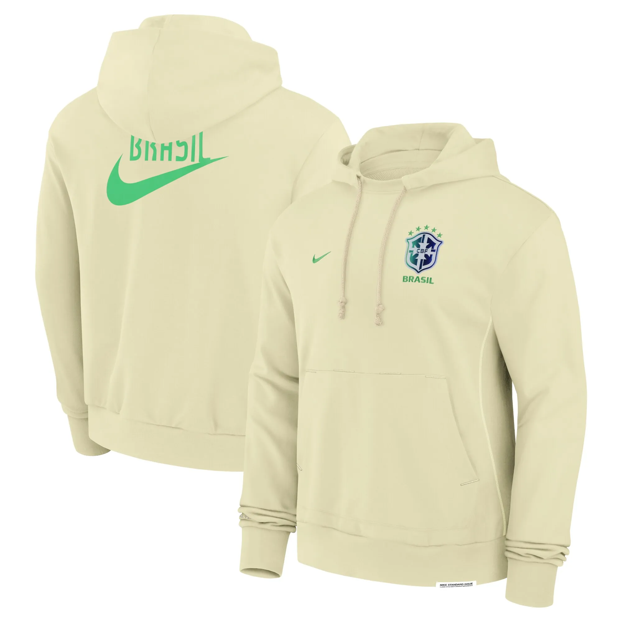 Nike Brazil National Team Yellow Standard Issue Pullover Hoodie