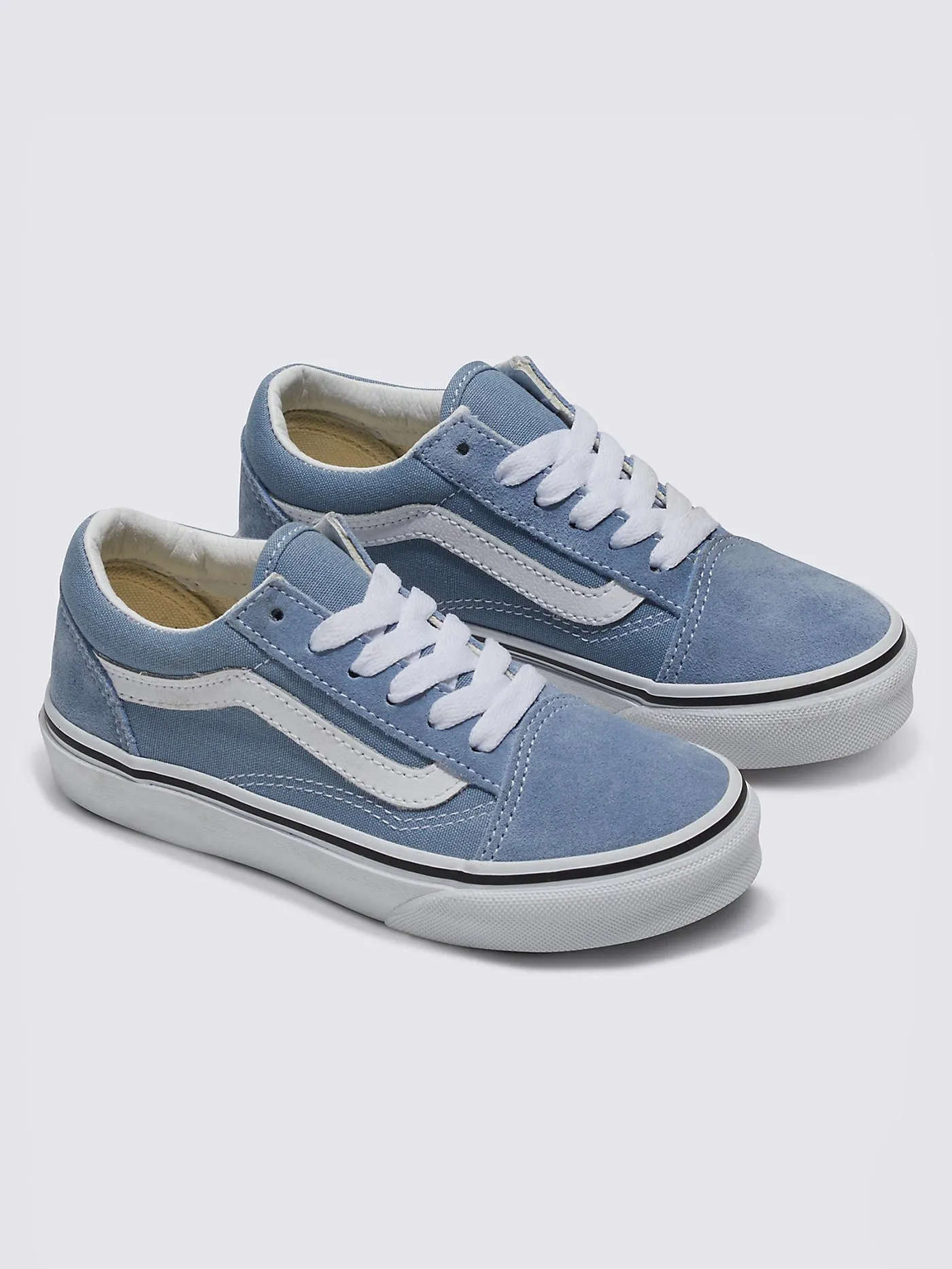 Old Skool Color Theory Dusty Blue Shoes (Kids)