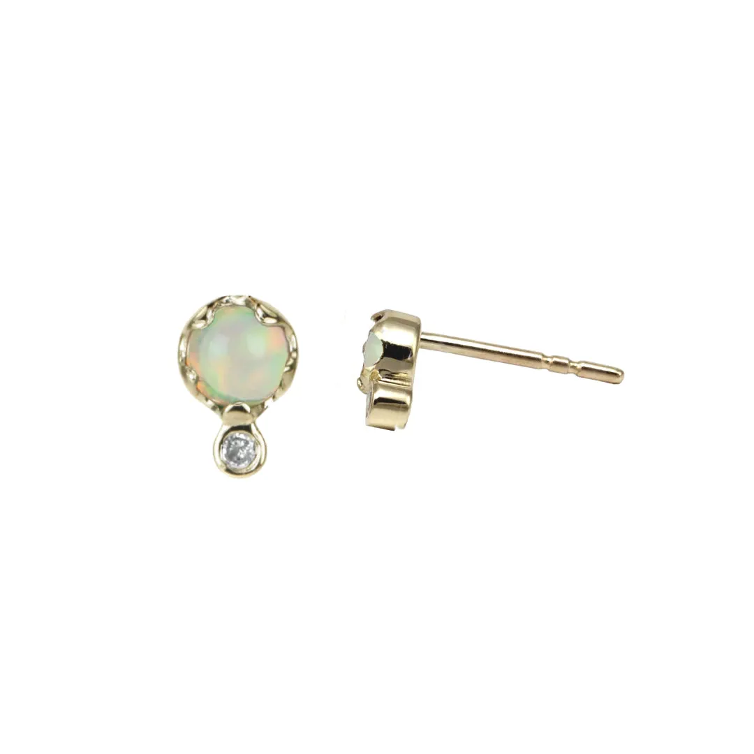 Opal Stud Earring