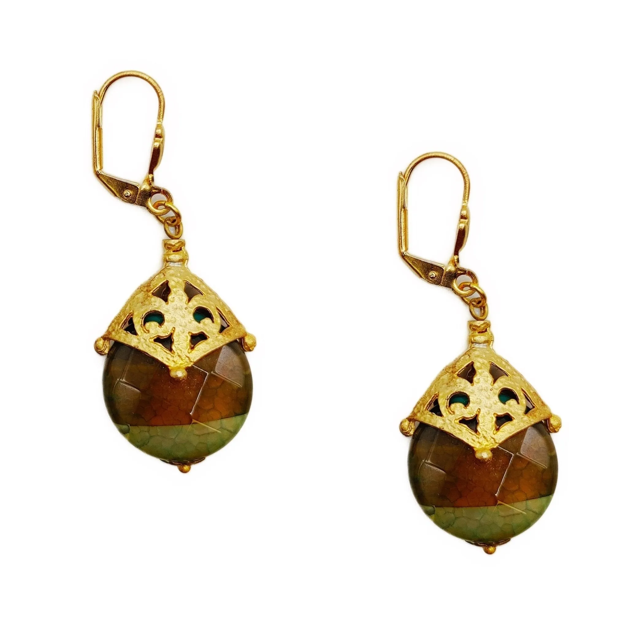 Ornate Jade Earrings