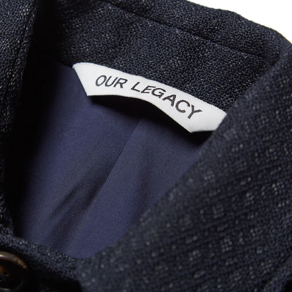 Our Legacy Costume BlousonNavy Jacquard Wool