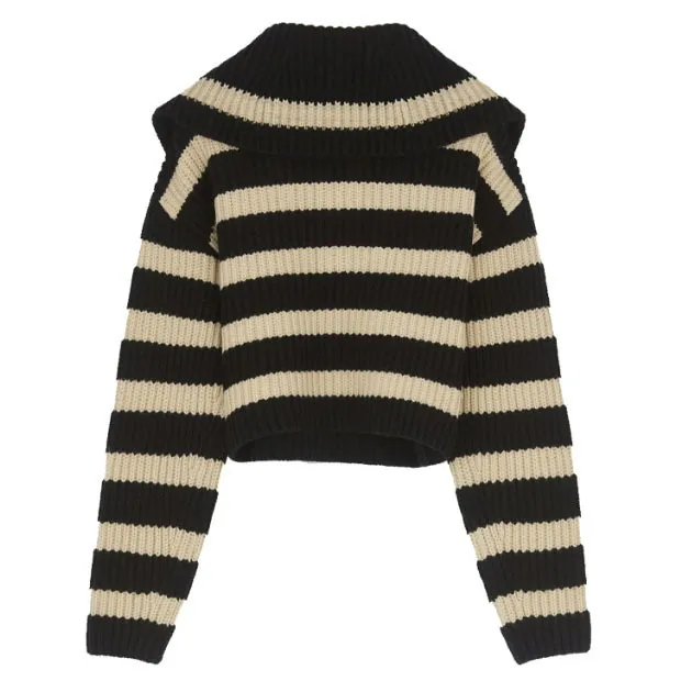 PATOU  |Stripes Casual Style Wool Long Sleeves Office Style