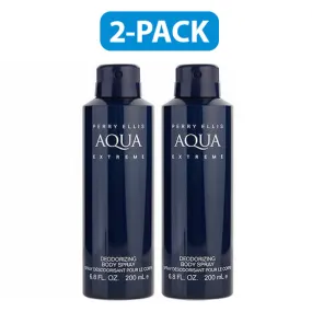 Perry Ellis Aqua Extreme Body Spray 6 oz 2-PACK Men