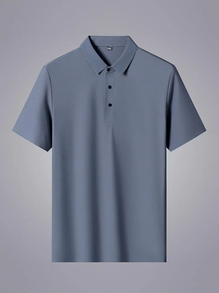 Plain Short Sleeve Men Polo Shirt