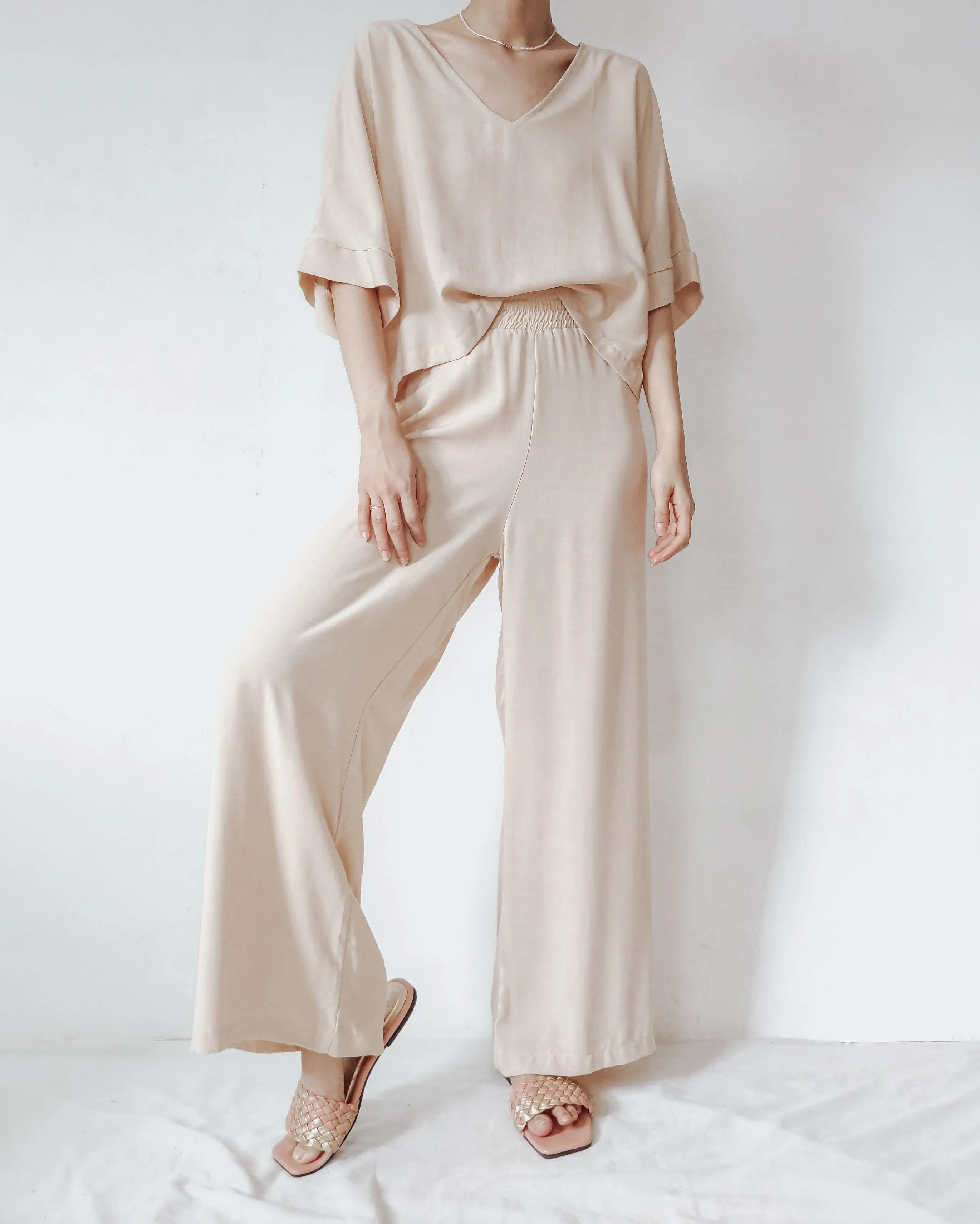 POCAHONTAS Woven  Boxy Top and Pants Set