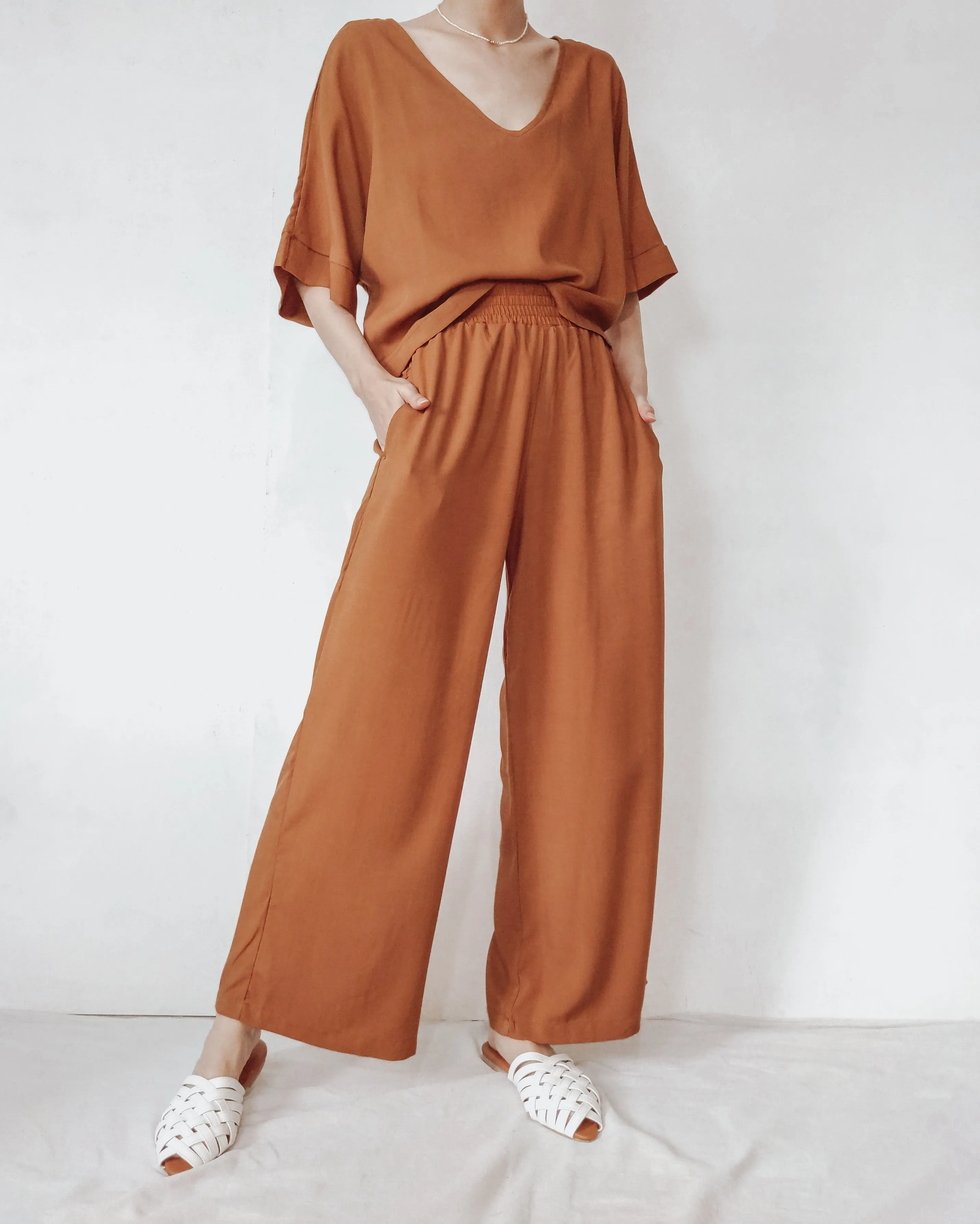 POCAHONTAS Woven  Boxy Top and Pants Set