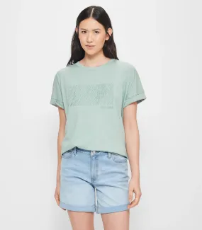 popular  Oversized Boxy T-Shirt - Jadeite Green New York