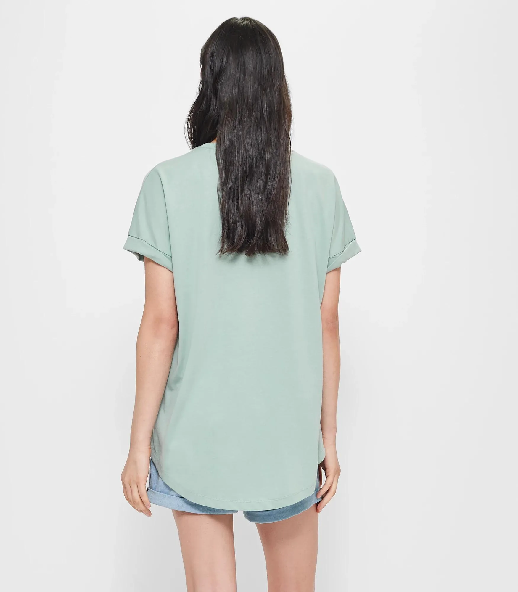 popular  Oversized Boxy T-Shirt - Jadeite Green New York