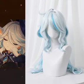 Pre-Sale Genshin Impact Furine Light Blue Mix Cosplay Wig ON1019